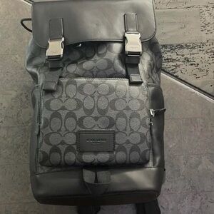Coach Men's Backpack in Black and Gray